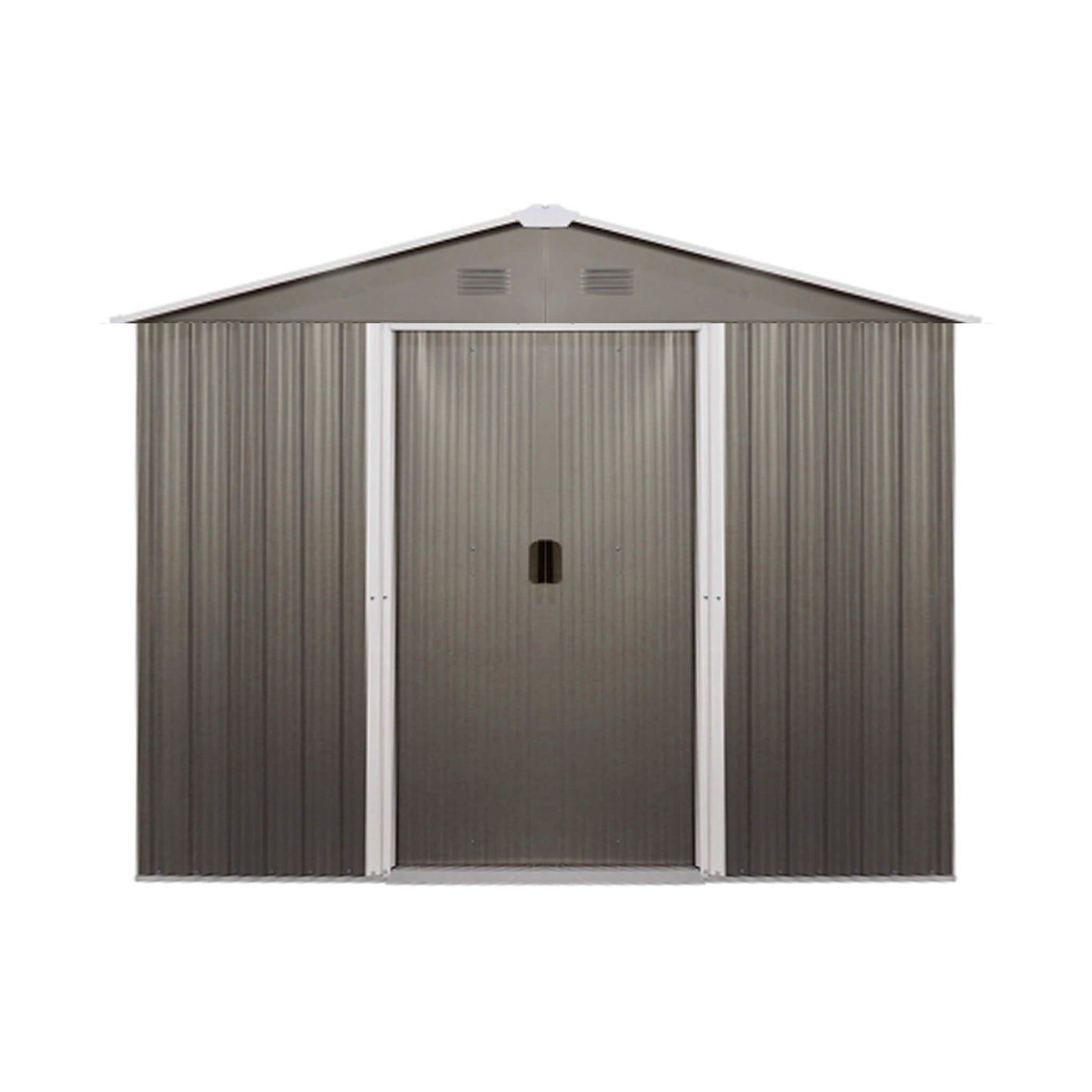 [06X08FT] Alora Premium Outdoor Metal Storage Shed With Metal Floor Frame (SAK95204)