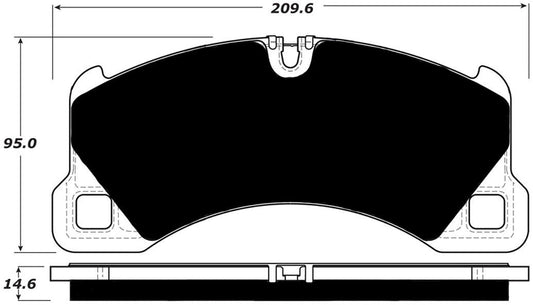 Porterfield Brake Pads for 2016 PORSCHE PANAMERA Turbo w/Iron Discs