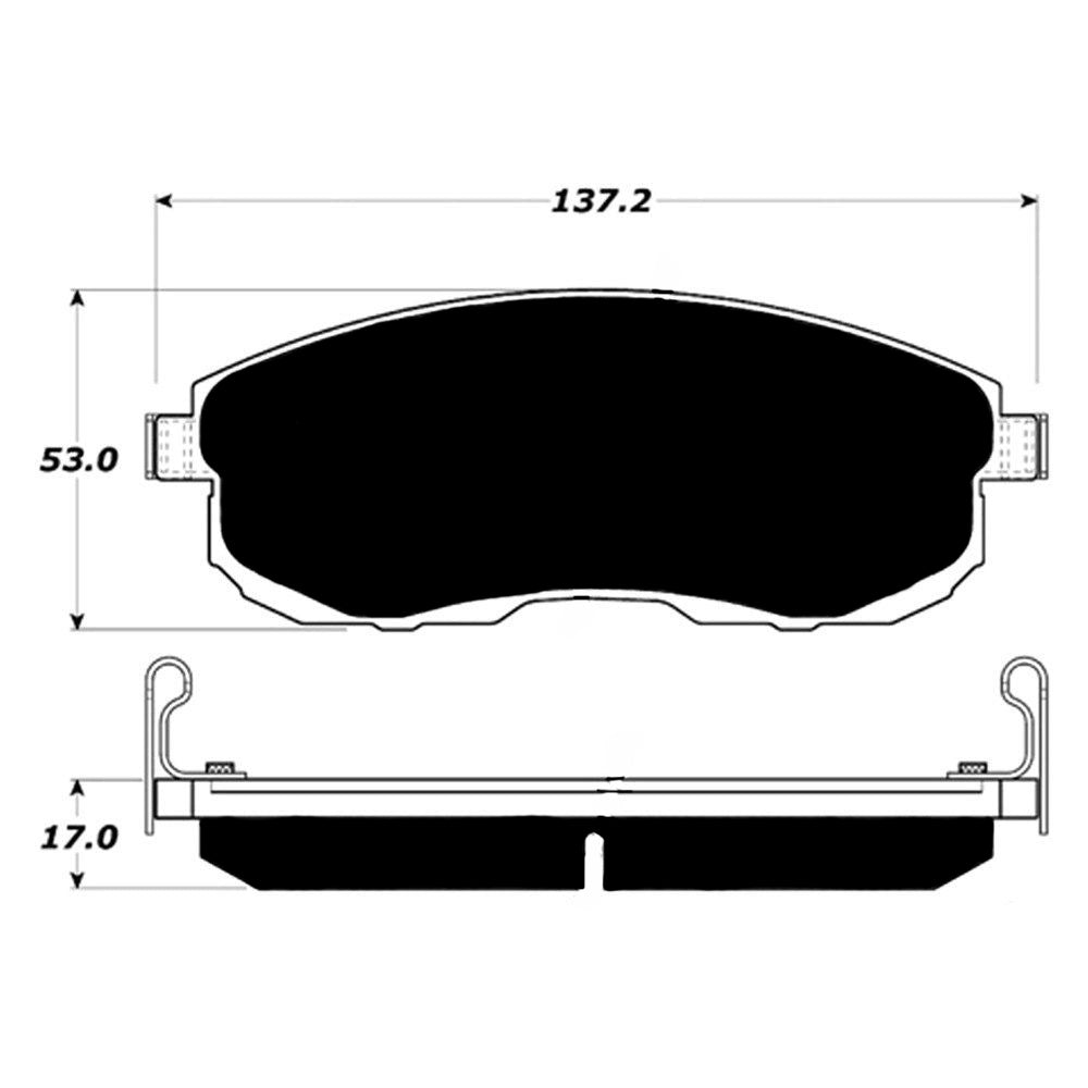 Porterfield Brake Pads for 2005 NISSAN 350Z Touring Model