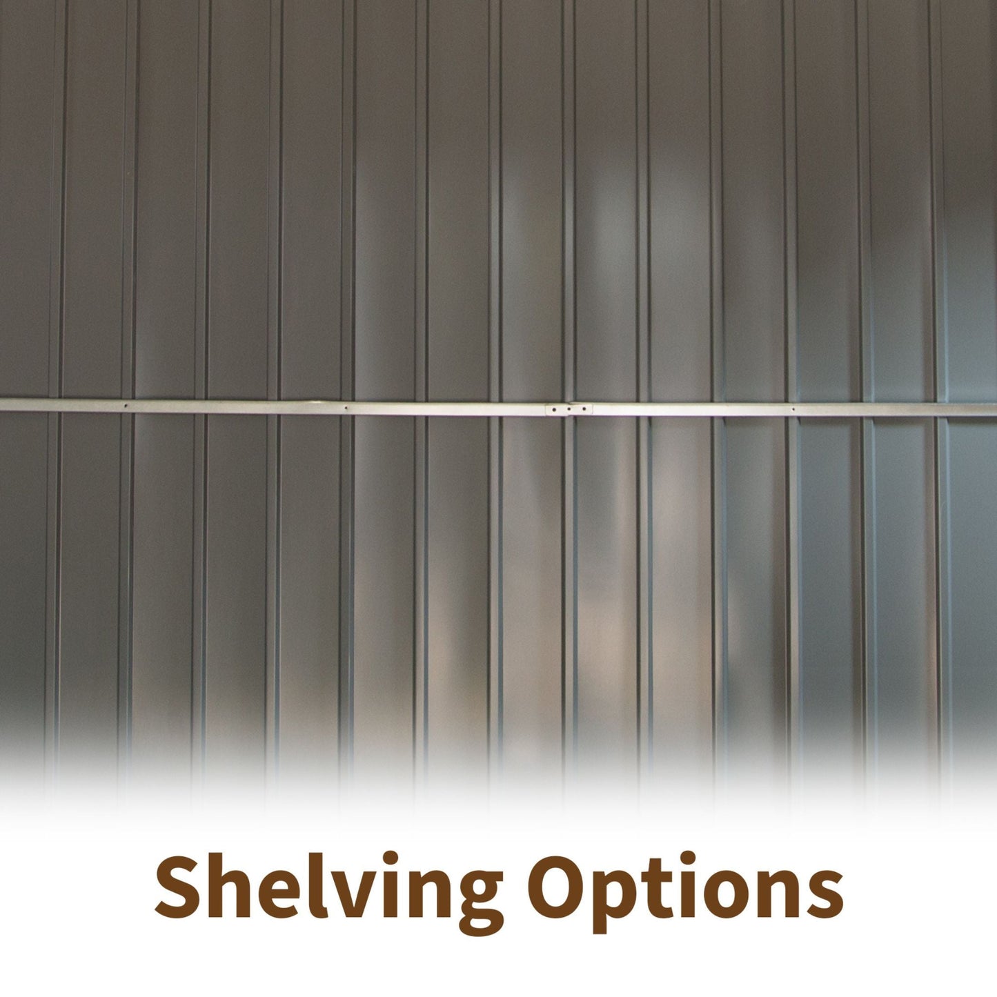 [11X12FT] Alora Outdoor Backyard Storage Metal Shed With Galvanized Steel Frame, Windows, And Lockable Doors (SAK60167)