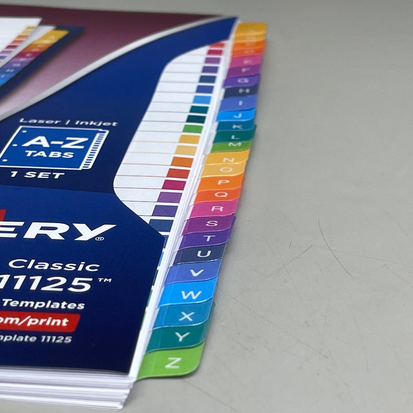 AVERY (12-PACK) A-Z Tab Dividers Customizable TOC Ready Index Multicolor 11125