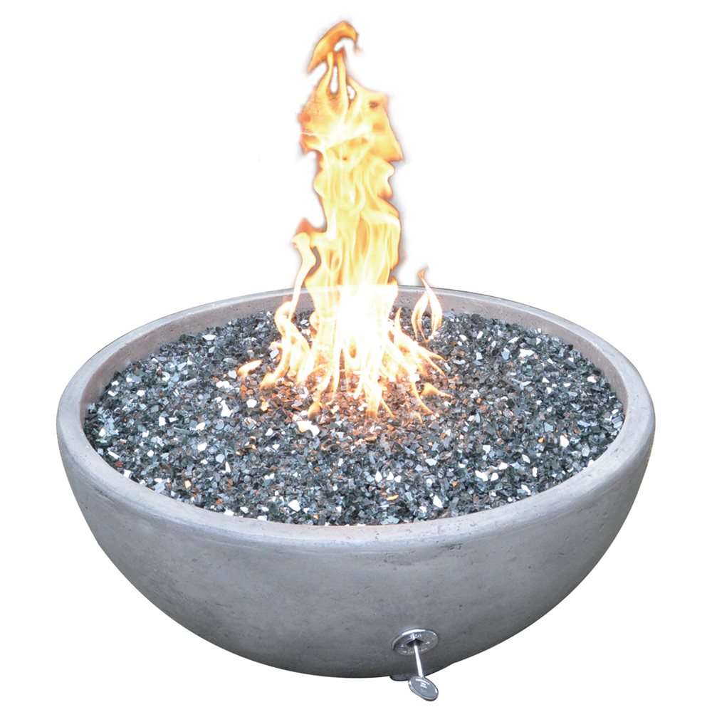 TrueFlame Grey Adobe Fire & Water Bowl