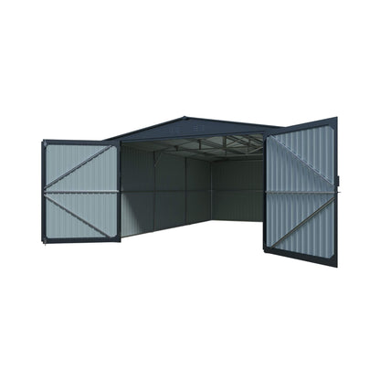 [13X20FT] Alora Extra-Large Premium Weather-Resistant Outdoor Multi-Purpose Utility Storage Shed (SAK84920)