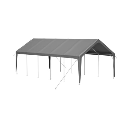 [13X26FT] Alora Heavy-Duty Carport Canopy With Roll-Up Doors And Windows (SAK14975)