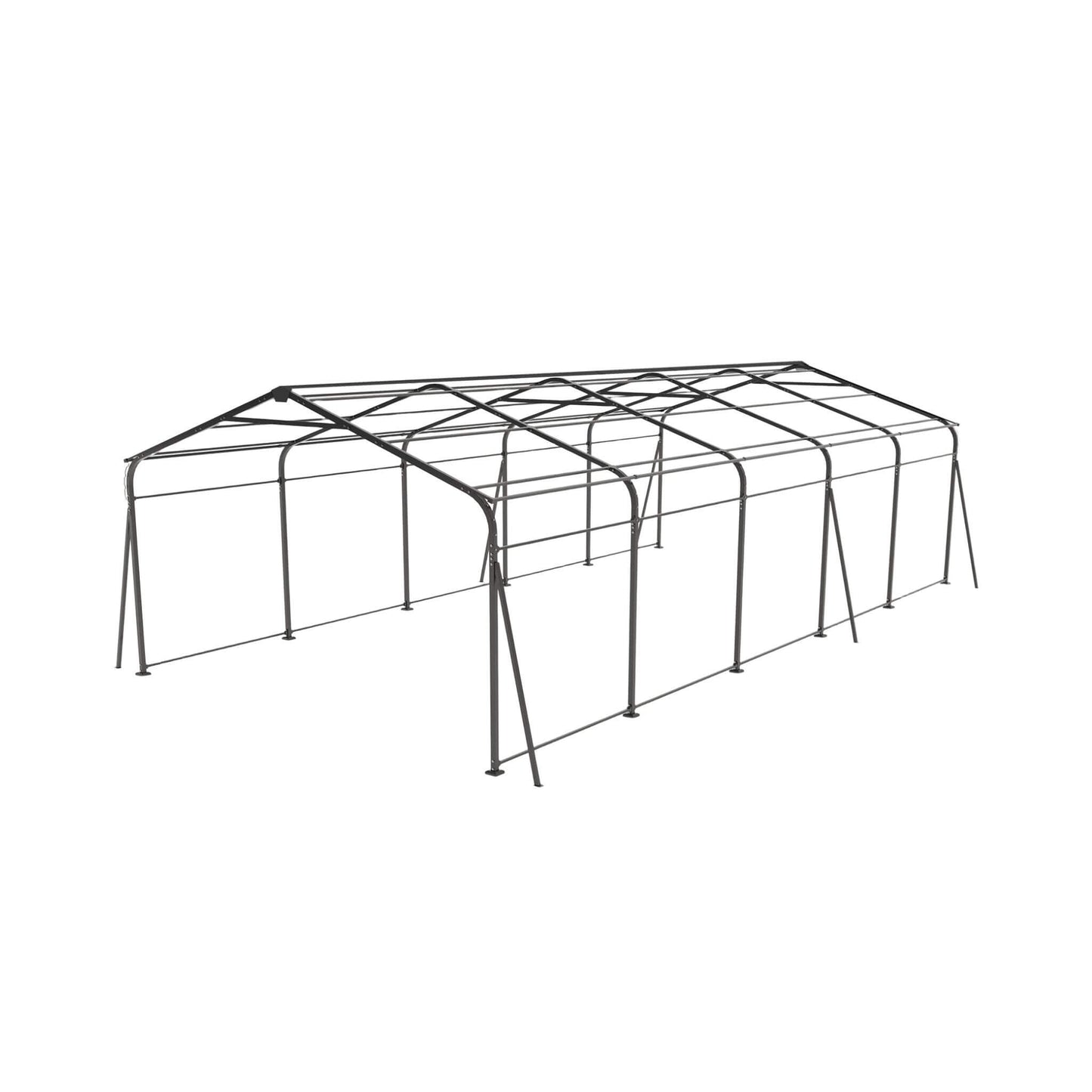 [13X26FT] Alora Heavy-Duty Weather-Resistant Outdoor Carport With Protective Film (SAK82451)