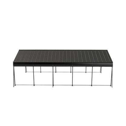 [13X26FT] Alora Heavy-Duty Weather-Resistant Outdoor Carport With Protective Film (SAK82451)