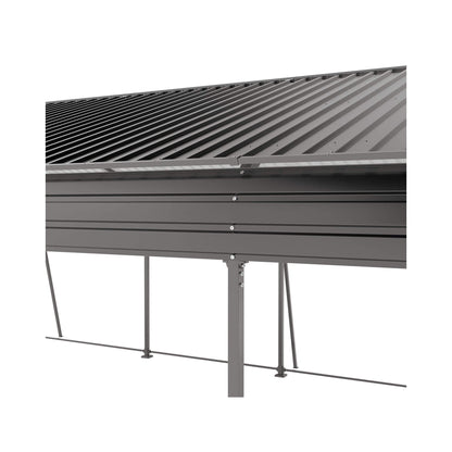 [13X26FT] Alora Heavy-Duty Weather-Resistant Outdoor Carport With Protective Film (SAK82451)