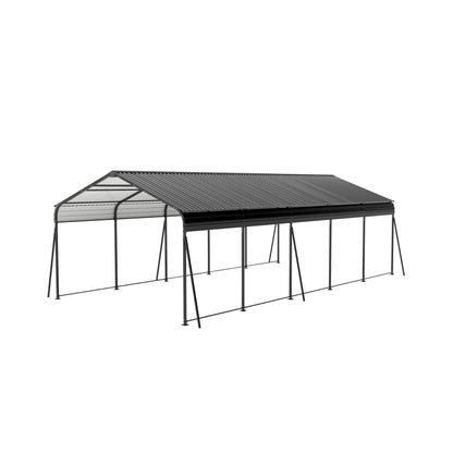 [13X26FT] Alora Heavy-Duty Weather-Resistant Outdoor Carport With Protective Film (SAK82451)