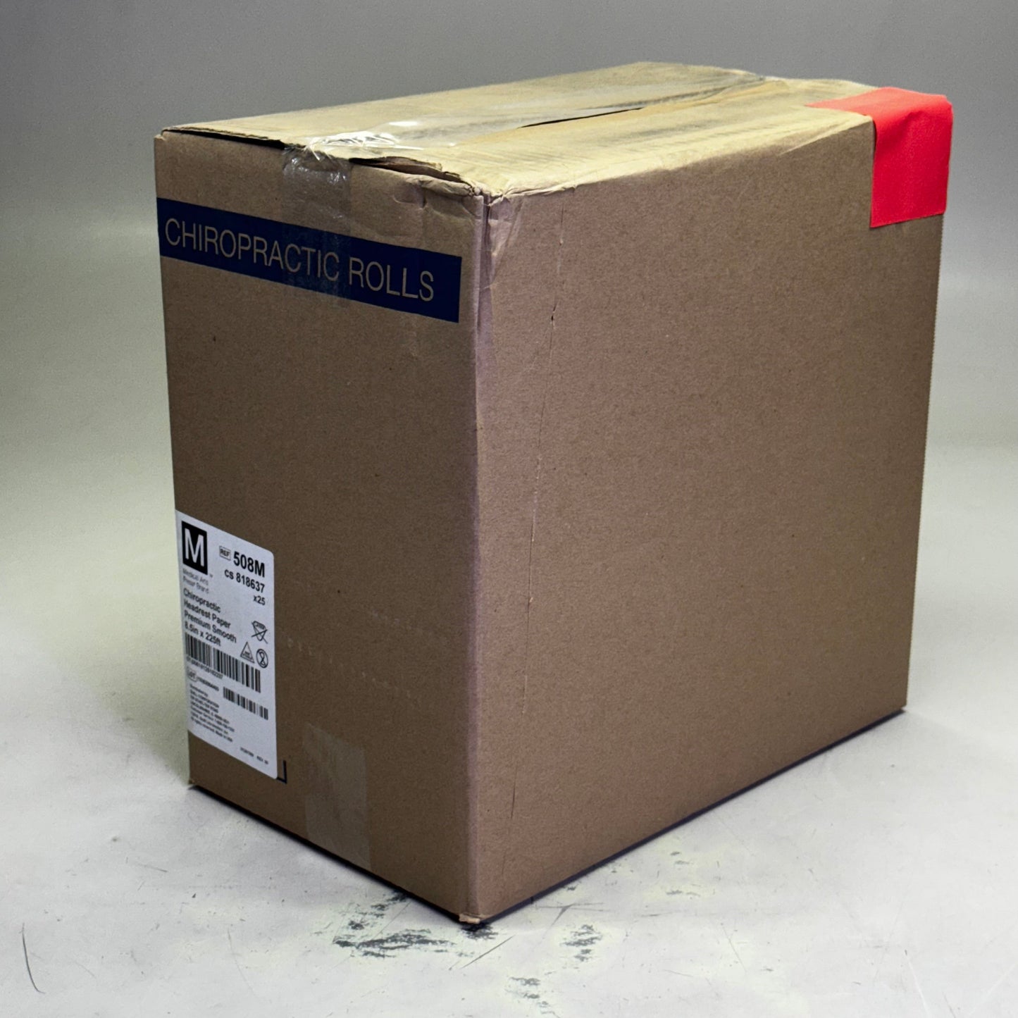 MEDICAL ARTS PRESS (25 PACK) Chiropractic Headrest Paper Premium Smooth 8.5" x 225" White 508M