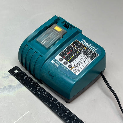 MAKITA Rapid Battery Charger Forced Air Cooling Fan 18v Black/Blue DC18RA (Used)