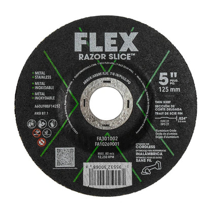 FLEX FA301002 5” RAZOR SLICE™ Cut-Off Disc