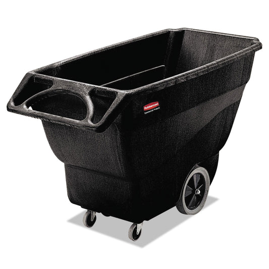 Rubbermaid Structural Foam Tilt Truck, Rectangular, 600 lb Capacity, Black