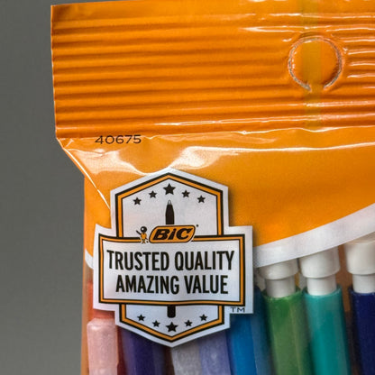 BIC (3 PACK 30 PENCILS TOTAL) Xtra-Sparkle Mechanical Pencil 0.7mm #2 Multicolor