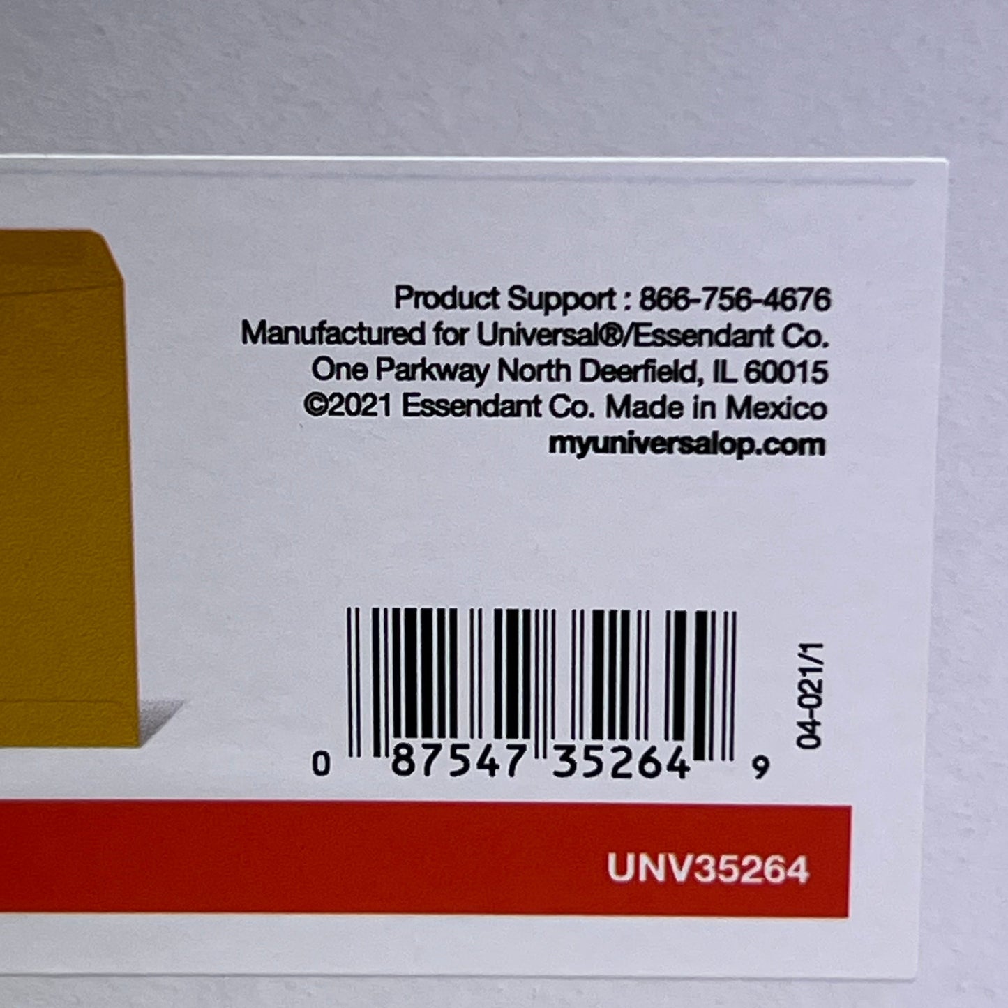 UNIVERSAL (200 ENVELOPES) Clasp Envelope Kraft #90 Yellow, UNV35264