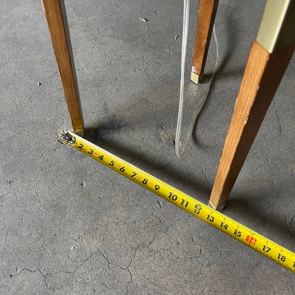 Vintage Wood Easel Lamp 61.5" x 13.5" x 13.5" Wood & Brass