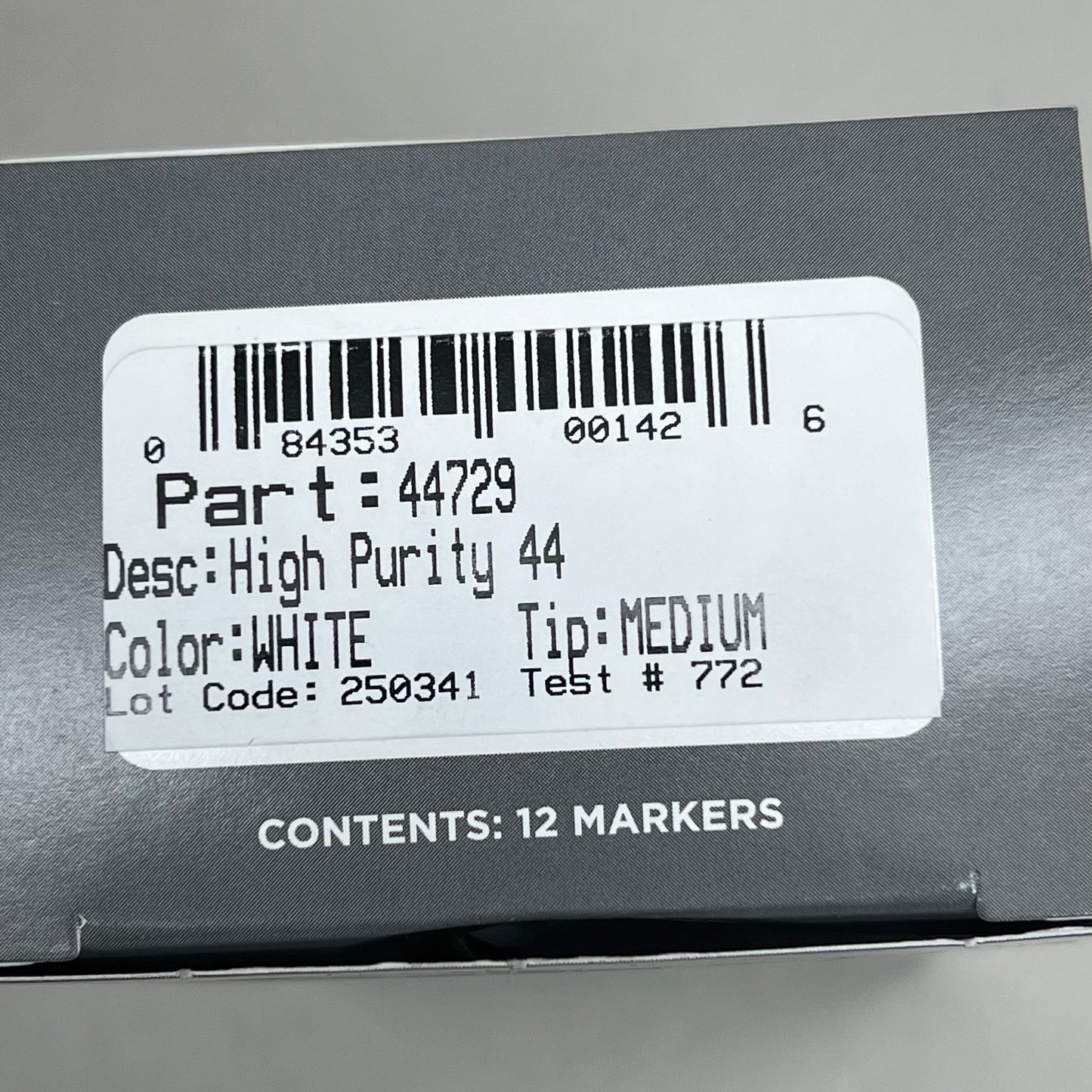 DYKEM (12 PACK) High Purity Paint Medium Tip Markers White 44729