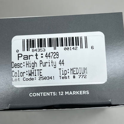 DYKEM (12 PACK) High Purity Paint Medium Tip Markers White 44729