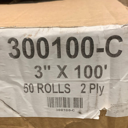 (50 PACK) Receipt Paper 2 Ply W/ Core  3" x 100' White