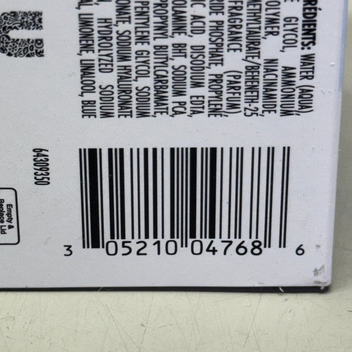 ZA@ POND'S (12 PACK) Hyaluronic Acid, Vitamin E & B3 Gel Face Moisturizer For All Skin Types 3.4 oz White I