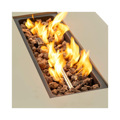 Alora 42" 50K BTU Iron Liquid Propane Fire Pit Table With Glass Stones (SAK63845)