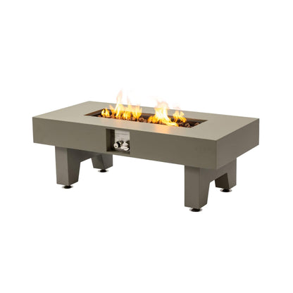 Alora 42" 50K BTU Iron Liquid Propane Fire Pit Table With Glass Stones (SAK63845)