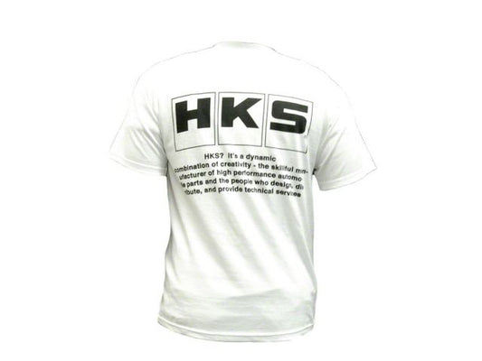 HKS White JDM Slogan T-Shirt