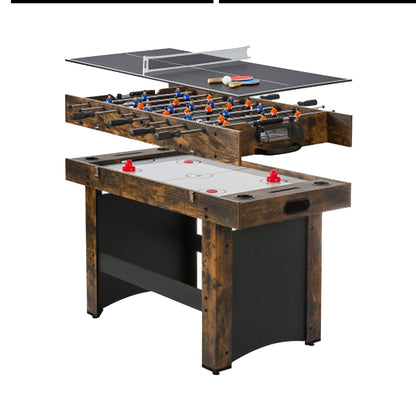 54-Inch 3-In-1 Air Hockey, Ping Pong And Foosball Table Combo (SAK14896)