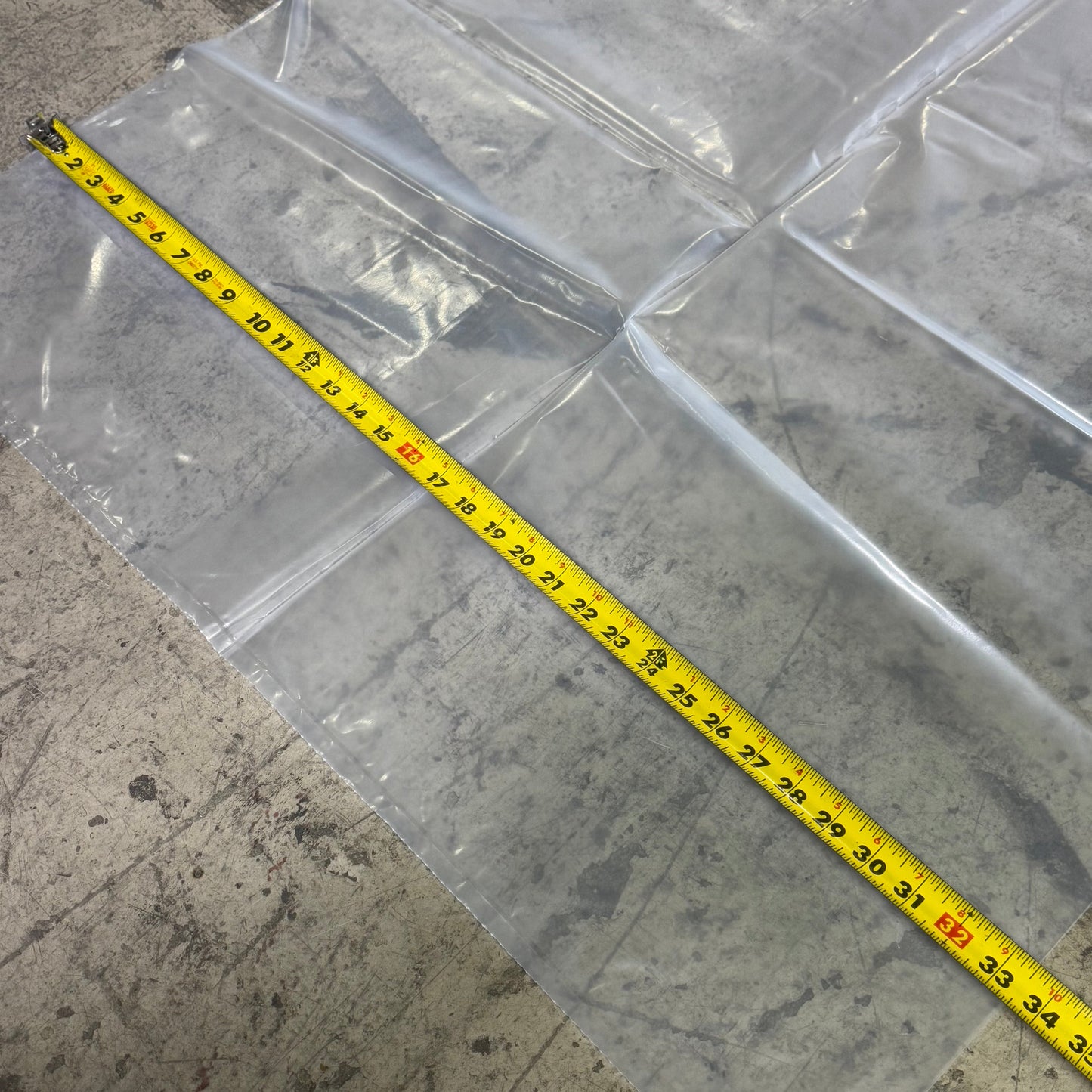 BERRY PLASTIC (120 Bags) Plastic Bags Sz 34 x 34 x 004, Clear J1492012