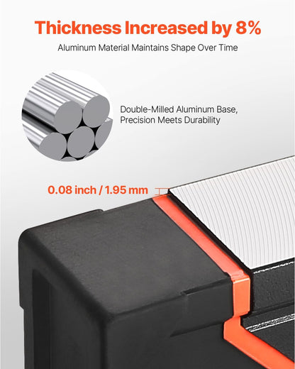 VEVOR 6-Piece Torpedo Level, 78/48/32/24/16/10 Inch All Magnetic Levels Set, Bubble Vials Ruler for 45/90/180 Degree, Aluminum Alloy Magnetic Box Leveler Tool, Shock-Resistance, SAE and Metric Scale