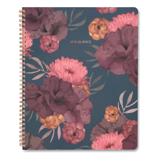 AT-A-GLANCE Dark Romance Weekly/Monthly Planner, Dark Romance Floral Artwork, 11 x 8.5, Multicolor Cover, 13-Month (Jan-Jan): 2023-2024