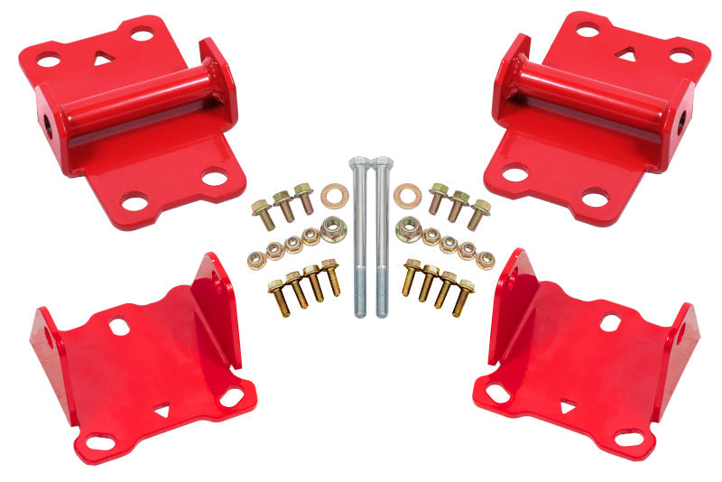 BMR Suspension BMR 78-87 G-Body Motor Mount Kit Upper & Lower Solid - Red MM461R