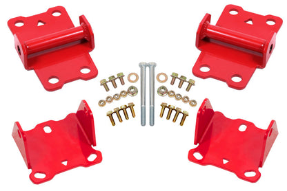 BMR Suspension BMR 78-87 G-Body Motor Mount Kit Upper & Lower Solid - Red MM461R
