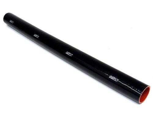 HPS 5/16" ID, 3 Feet Length, Silicone Straight Coupler Coolant Tube Hose, High Temp 4-ply Reinforced, Black, 8mm ID
