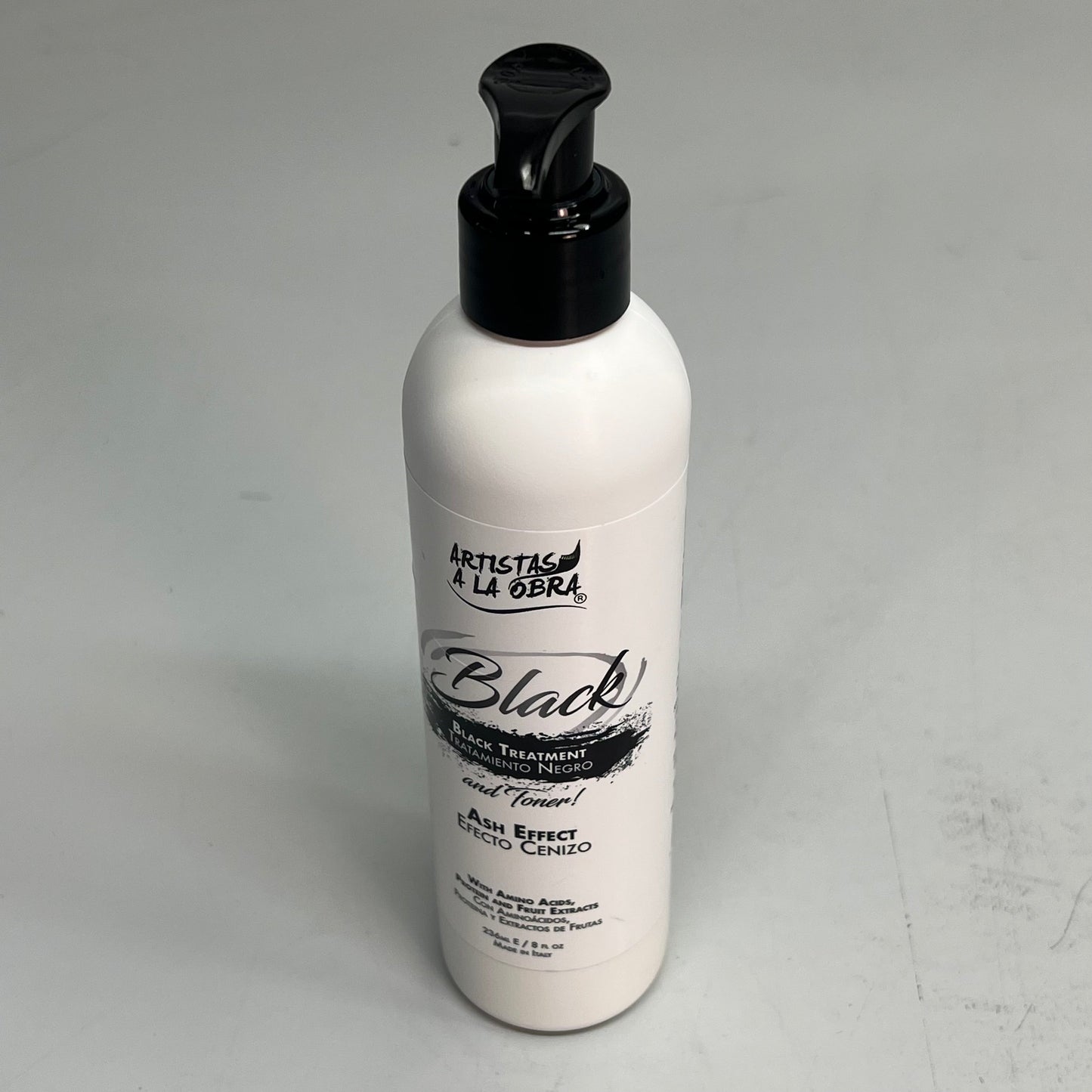 ARTISTAS A LA OBRA Black Treatment/Mask & Toner Ash Color Effect 8 Fl Oz