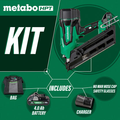 Metabo HPT NR1890DCSTM 18V MultiVolt Cordless 3-1/2" Paper Tape Framing Nailer