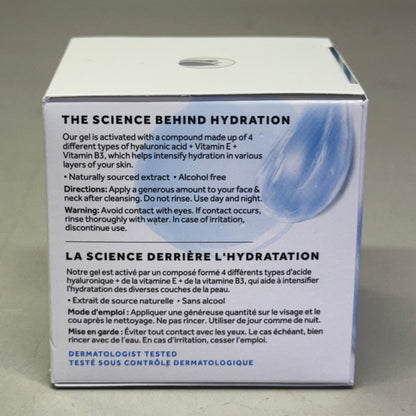 ZA@ POND'S (12 PACK) Hyaluronic Acid, Vitamin E & B3 Gel Face Moisturizer For All Skin Types 3.4 oz White I