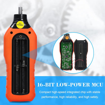 PT6208A Digital Contact Tachometer, Contact Measurement Speed Tach Meter, 50-19999RPM Speed Meter, Contact Tach RPM Meter with 100 Groups Data Logging, Data Hold, Max/Min/AVG, Backlight