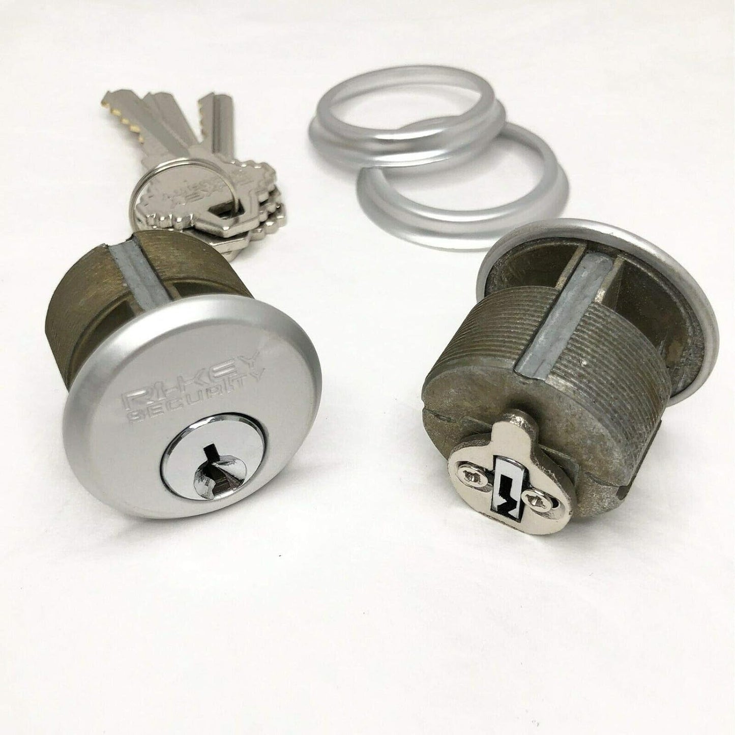 2 Mortise Lock Cylinders 1" for Commercial Store Front Entry Door Adams Rite