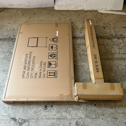 BELNICK (2 Boxes) Mobile Dry Erase Board Sz 50"W x 34"H White