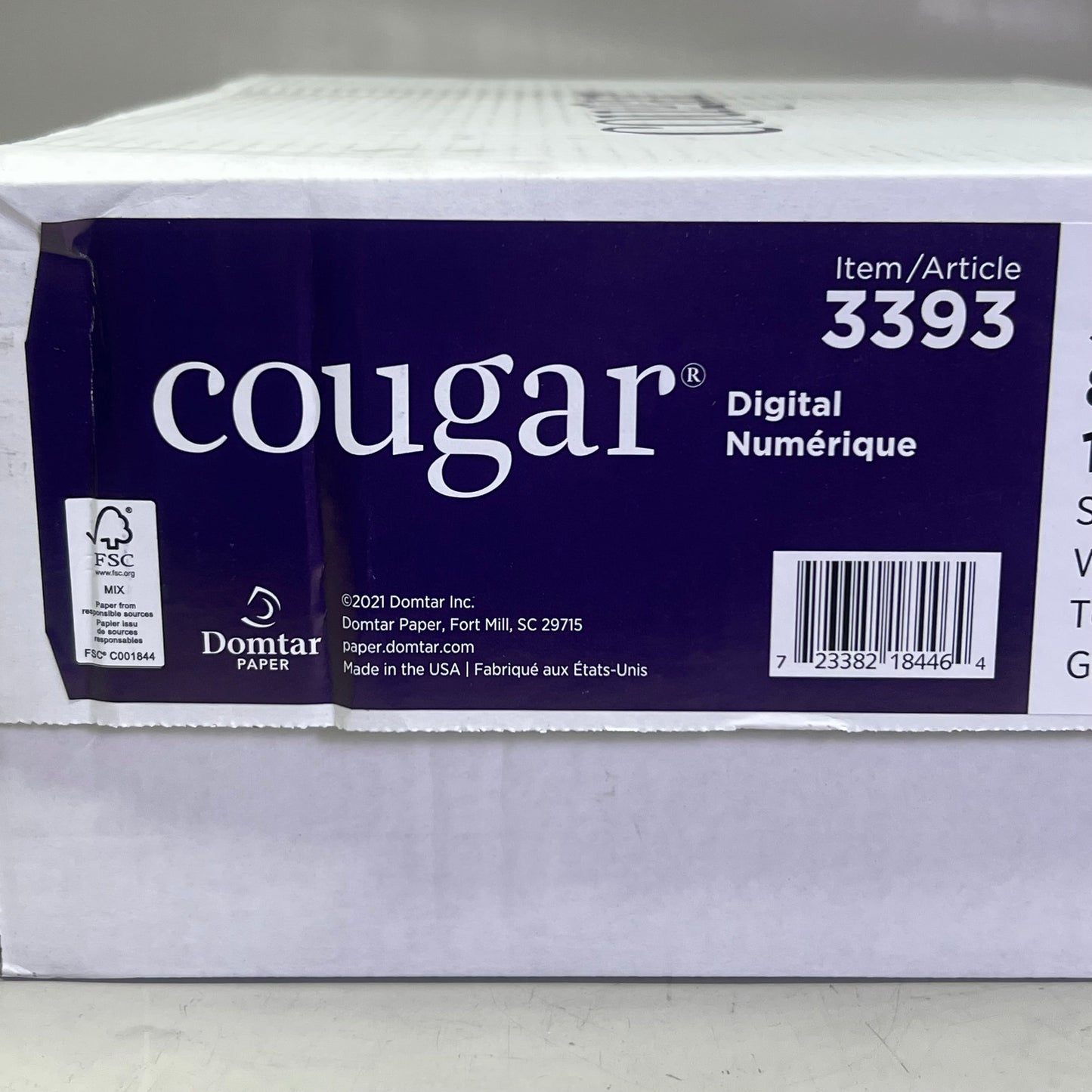 COUGAR (1000 Sheets) Digital Laser Paper Sz 12" x 18", White 3393