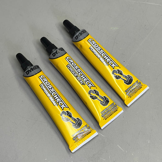 ZA@ DYKEM (3 PACK) Cross Check Torque Seal Tamper Proof 1 Oz Yellow 83317