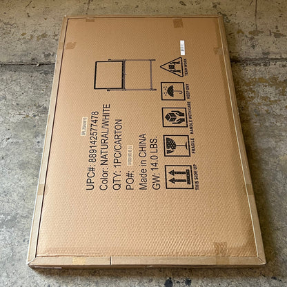 BELNICK (2 Boxes) Mobile Dry Erase Board Sz 50"W x 34"H White