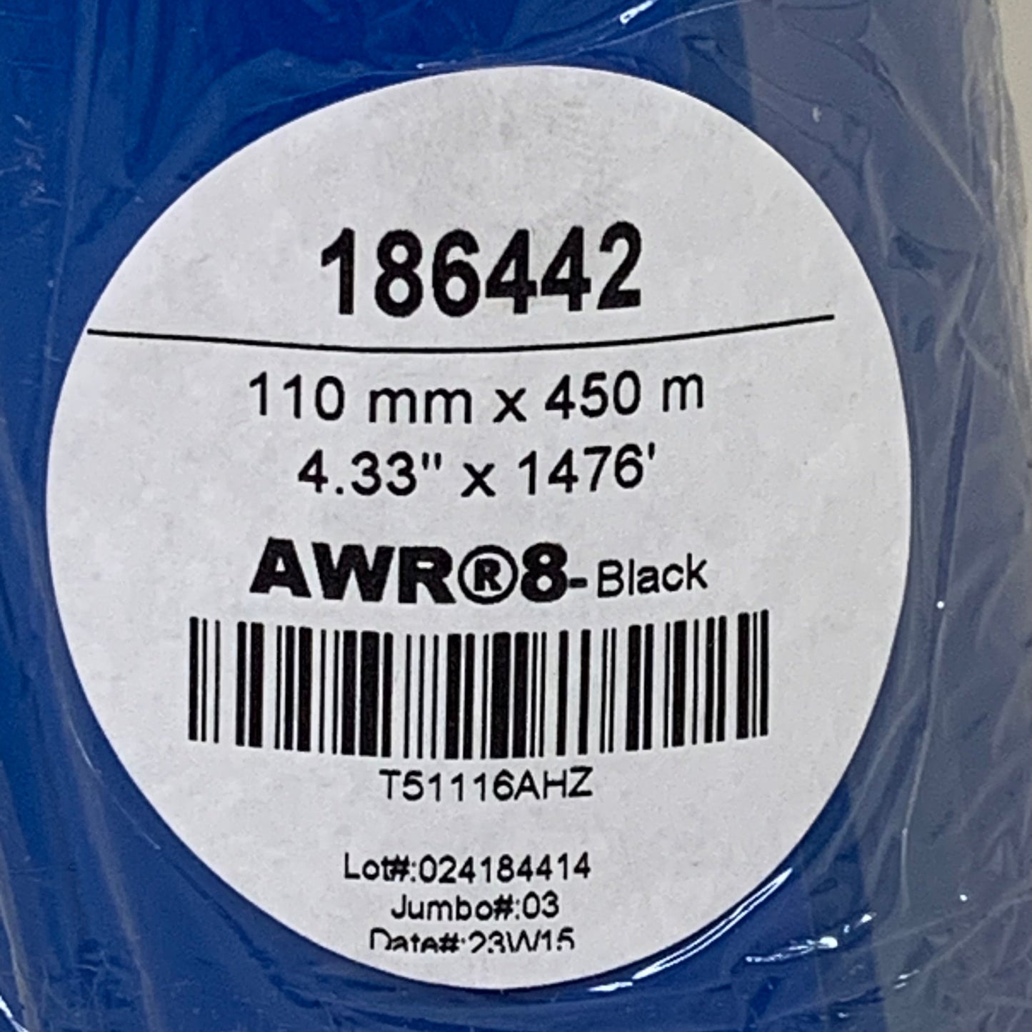 Printer Supplies (12 PK) Thermal Transfer Ribbon for 4420 Intermac 4.33"x1476' 186442