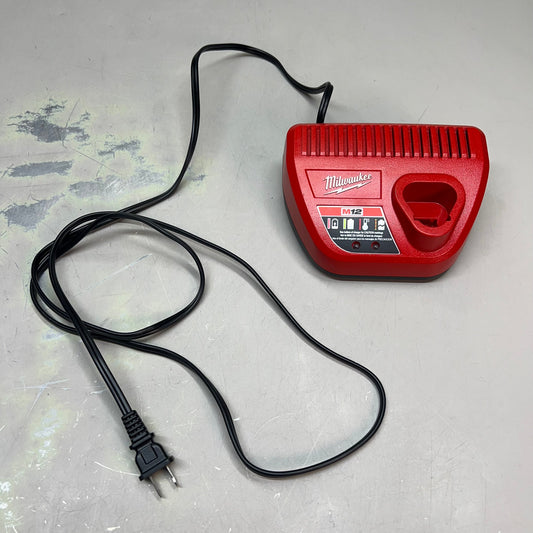 MILWAUKEE M12 Lithium-Ion Battery Charger 12v Output Red 48-59-2401