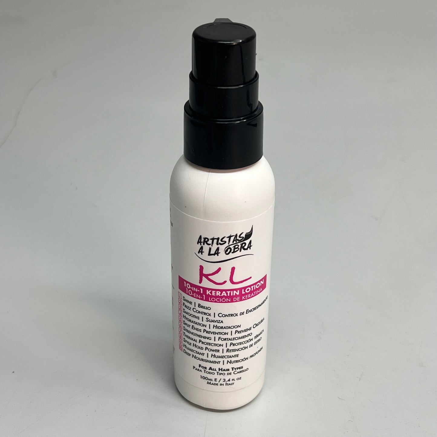ARTISTAS A LA OBRA Keratin Leave-In Lotion For Hair Repair 100 mL 3.4 fl oz