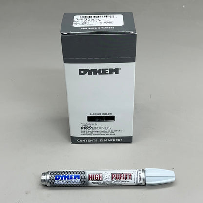 DYKEM (12 PACK) High Purity Paint Medium Tip Markers White 44729