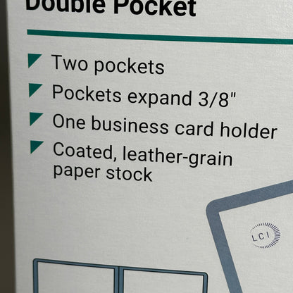 SKILCRAFT Double Pocket Presentation Portfolio Letter 9.5"x11.5" Light Blue 25/case