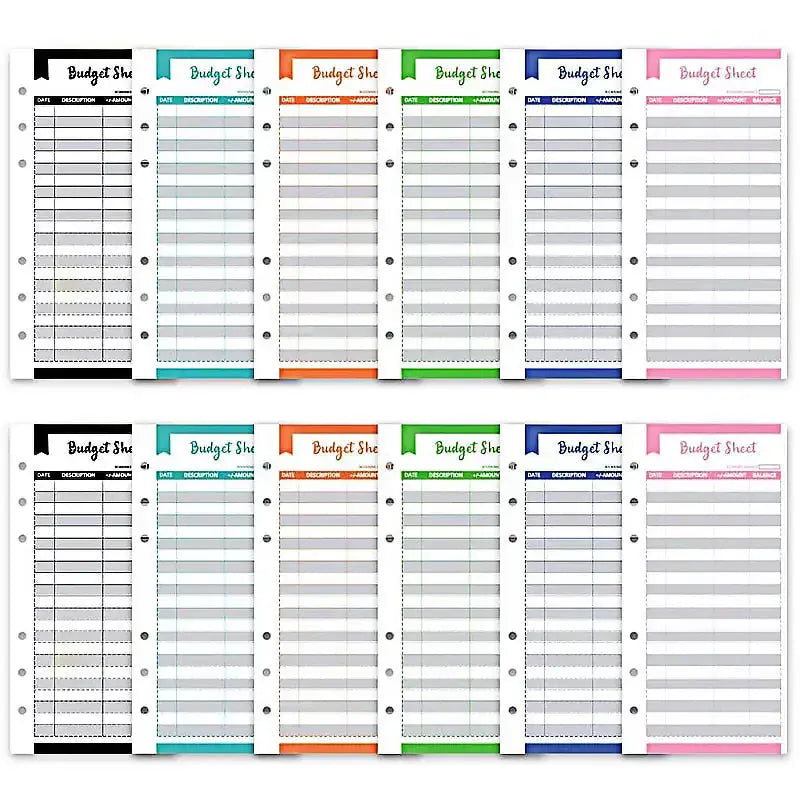 A6 Leather Budget Binder