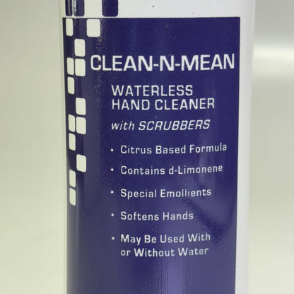 US STANDARD PRODUCTS (12 PACK) Clean-N-Mean Waterless Hand Cleaner 22 oz White 4969USP