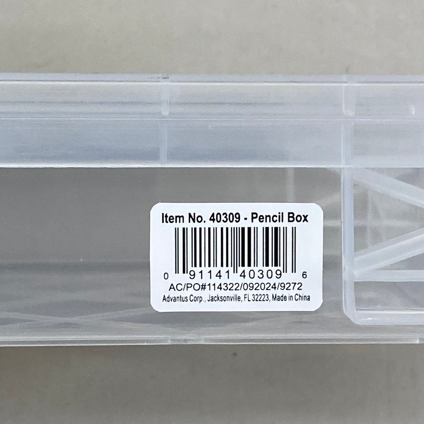 ADVANTUS (16 Pack) Super Stacker® Pencil Box Transparent Clear 091141403096